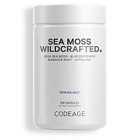 CodeAge Wildcrafted Sea Moss / Сырые морские водоросли для поддержки щитовидной железы 120 капсул