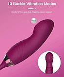 Вакуумний подвійний пульсуючий вібратор "Rosebud", фото 3