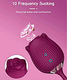 Вакуумний подвійний пульсуючий вібратор "Rosebud", фото 5