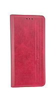 Чехол книжка Mustang для мобильного телефона Poco X5 pro 5G на магните с подставкой красный