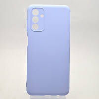 Силиконовый чехол накладка Silicon Case Full Camera Lakshmi для Samsung A047 Galaxy A04s Dasheen/Голубой