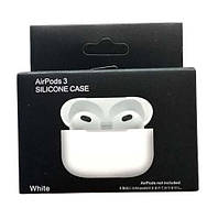 Чехол накладка Silicon Case Thin для AirPods 3 White