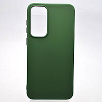 Чехол накладка Silicone case Full Camera Lakshmi для Samsung S23 Plus Galaxy Dark Green/Темно-зеленый