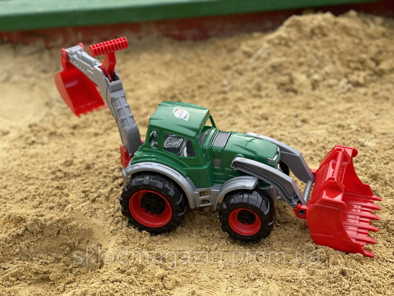 Дитячий трактор для піску Orion. Дитячий трактор з двома ковшами. Трактор Оріон для хлопчика. - фото 6 - id-p2084648380