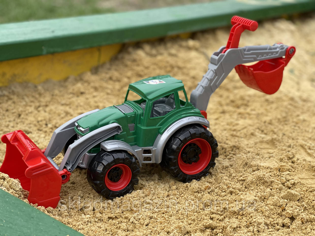 Дитячий трактор для піску Orion. Дитячий трактор з двома ковшами. Трактор Оріон для хлопчика. - фото 2 - id-p2084648380