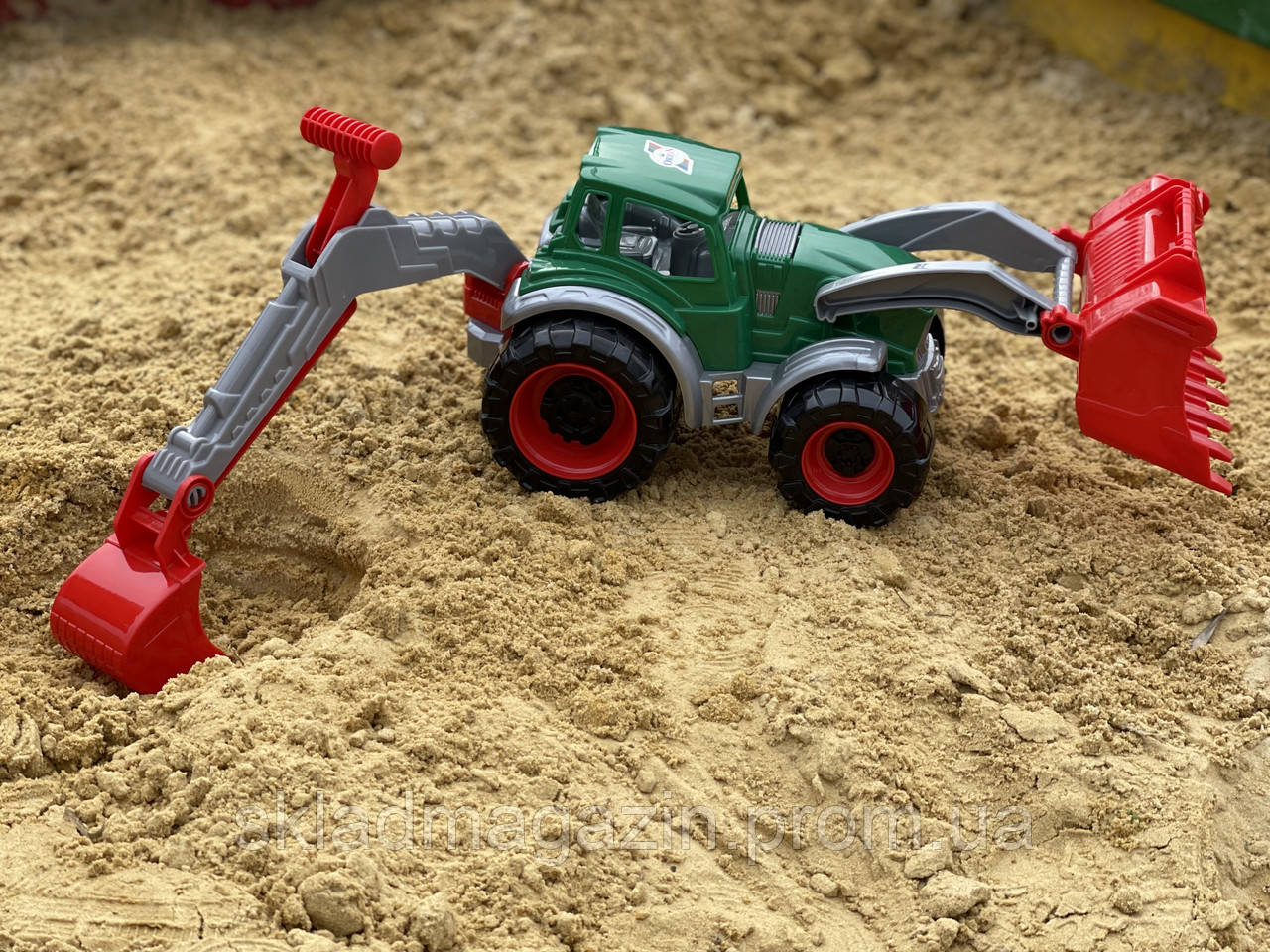 Дитячий трактор для піску Orion. Дитячий трактор з двома ковшами. Трактор Оріон для хлопчика. - фото 5 - id-p2084648380