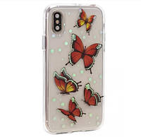Чехол накладка Fancy TPU Case для iPhone 7 Plus/8 Plus Butterfly
