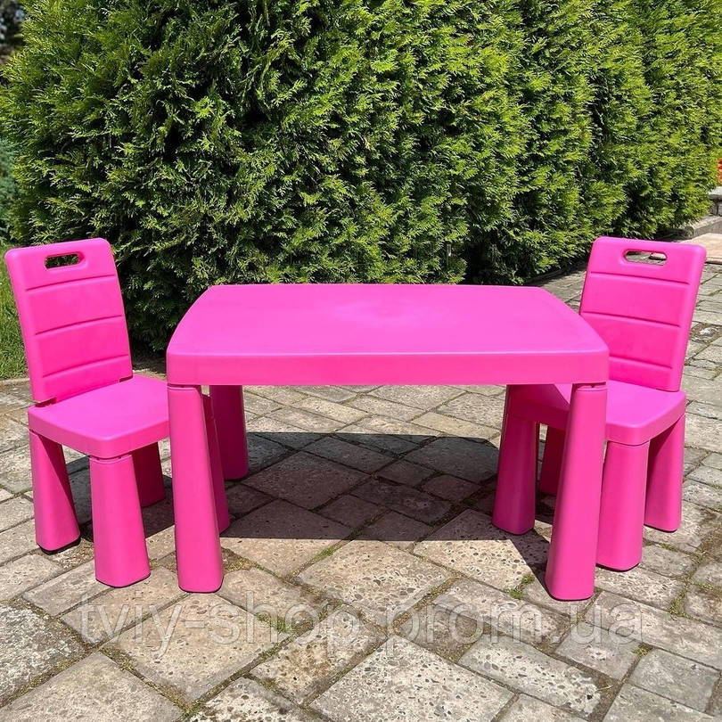 Набори дитячих меблів столик стільчик для занять та ігор Збірний пластиковий дитячий стіл долоні та 2 стільці