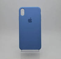 Чехол накладка Silicon Case для iPhone Xs Max Dark Blue