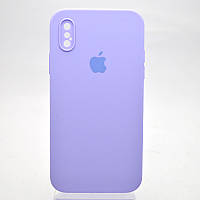 Чехол силиконовый с квадратными бортами Silicon case Full Square для iPhone X/iPhone Xs Dasheen