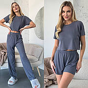 Одяг для дому футболка, шорти, штани XS-S Сірий