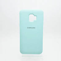 Чехол накладка Silicon Case Full Cover для Samsung J260 Galaxy J2 Core 2018 Turquoise