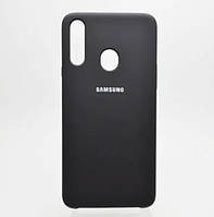 Чехол накладка Silicon Case для Samsung A207 Galaxy A20s Black