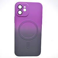 Чехол накладка с MagSafe Bright Case для Apple iPhone 12 Violet-Gray