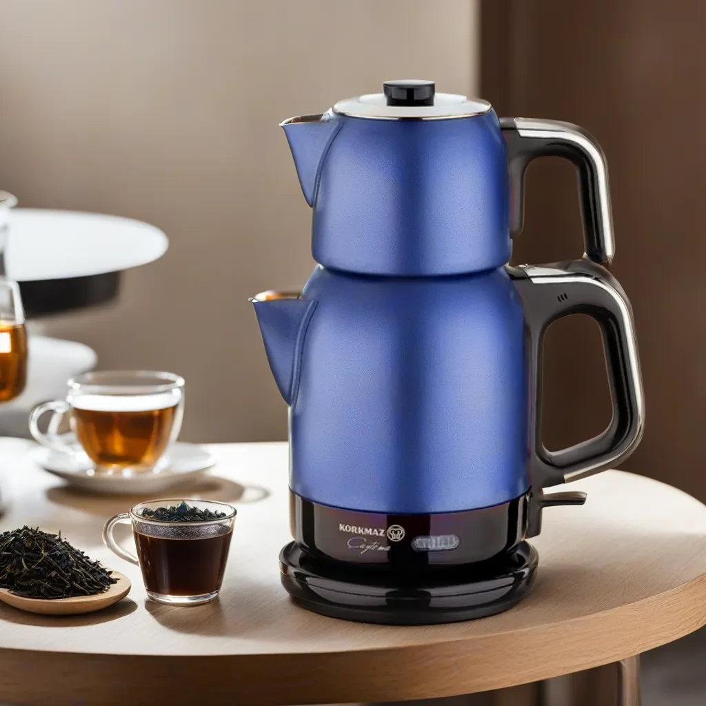 Електричний чайник з нержавіючої сталі Korkmaz A331-07 Azura Chrome Electric з чайним фільтром 1600 Вт