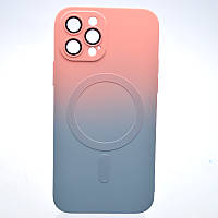 Чехол накладка с MagSafe Bright Case для Apple iPhone 12 Pro Peach-Gray