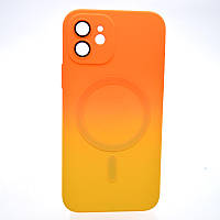 Чехол накладка с MagSafe Bright Case для Apple iPhone 12 Orange-Yellow