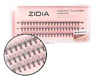 Ресницы пучковые Zidia Cluster lashes 10D C 0,10 Mix