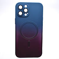 Чехол накладка с MagSafe Bright Case для Apple iPhone 12 Pro Max Plum-Blue