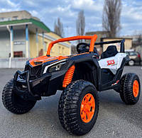 Детский двухместный электромобиль Джип Багги M 5725EBLR-7(24V) с мягким сидением и 4 моторами! / оранжевый