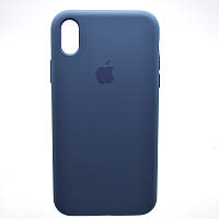 Чехол накладка Silicon Case Full Cover для iPhone Xr Dark Blue