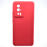 Чехол накладка Silicon Case Full Cover для Xiaomi Poco F5 Pro Hot Pink