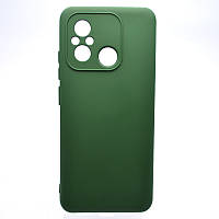 Чехол накладка Silicon Case Full Camera Lakshmi для Xiaomi Redmi 12C Dark Green
