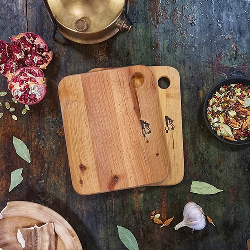 Дошка кухонна для овочів дерев. 20х25см No8922/S&T, фото 1