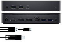 Док-станция DELL Docking Station D6000S USB-C/A без БП чёрный бу