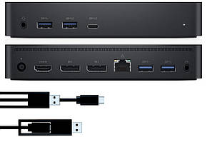 Док-станція DELL Docking Station D6000S USB-C/A без БП чорний бу