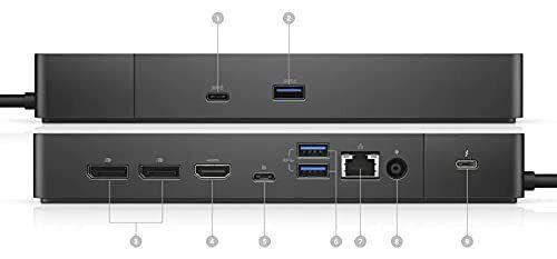 Док-станція Dell WD19TBS K20A001 USB Type-C Thunderbolt 4K без БЖ чорна бв