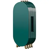 Настольная складная шкатулка с зеркалом для хранения ювелирных изделий с защитой от пыли CX-9001 Зеленый