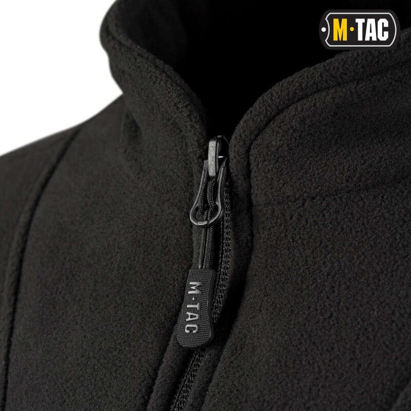 Армейская утепленная кофта M-TAC Delta Fleece, качественная тактическаякофта на змейке Черная - фото 3 - id-p2084671502