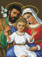 Вишивка ікони бісером Святе Сімейство 23х42