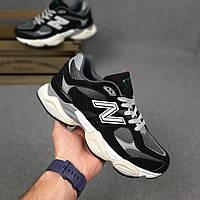 New Balance 9060 Черные на бежевом