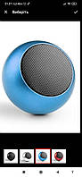 Мини Bluetooth колонка , speakerphone голубой