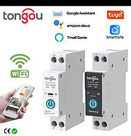 Умный Wi-fi автомат 1-64A с мониторингом мережі, Tongou