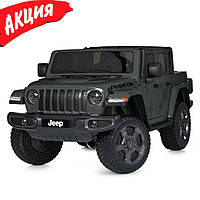 Детский электромобиль Bambi M 5740EBLR-11 Jeep джип аккумуляторный на пульте управления двухместный Серый dzl