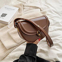Трендова коричнева сумочка кросбоді Amica bag
