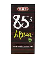 Черный шоколад без сахара 85% Torras Africa 100 г