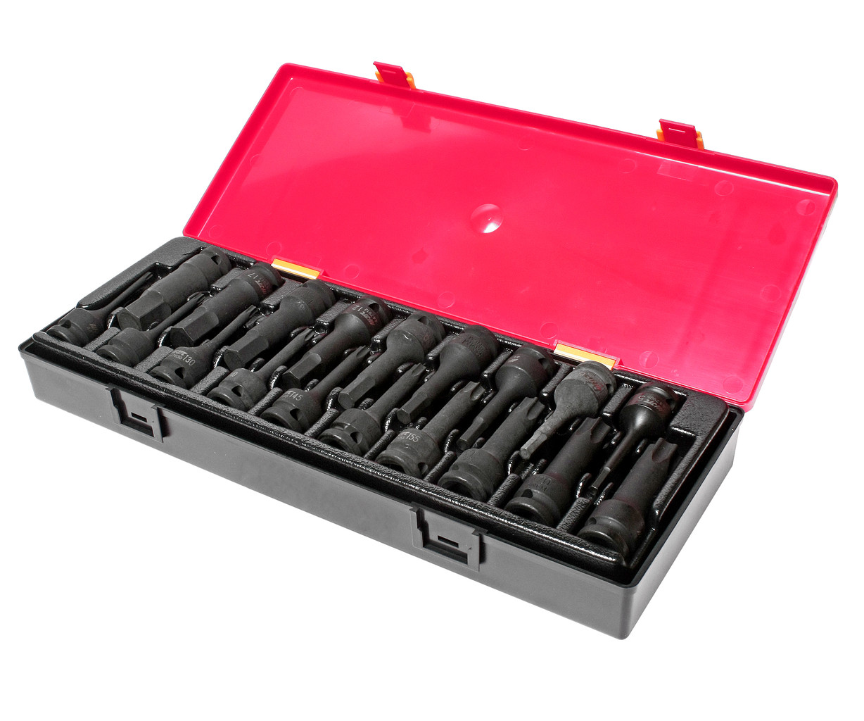 Набір головок ударних TORX, HEX, 78 мм 1/2" 19ед.