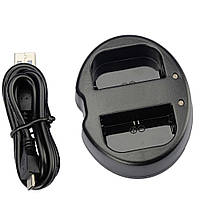 Зарядное устройство USB для 2-х аккумуляторов Canon LP-E6, LP-E6N - BOOM