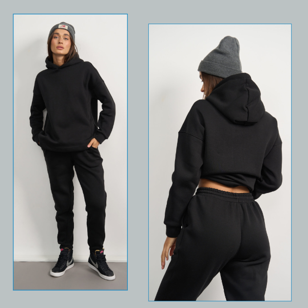 Теплий жіночий костюм Enigma Fleece Чорний
