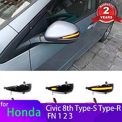 Динамічний LED-повторювач повороту Honda Civic 8th MK8 2006 2012 хонда цивік 8 Сивик повторювачі