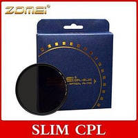 Поляризационный светофильтр ZOMEI 49 мм CPL - SLIM - DW1 Wide Band PRO C-PL (ультратонкий) - BOOM