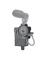 Алюминиевый корпус для экшн камер GoPro Hero 5, 6, 7 с фильтром 52 UV и отсеком для микрофона (код № XTGP539)