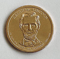 США 1 долар 2010, 16 Президент Авраам Лінкольн 1861-1865. UNC.