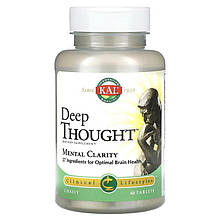Ментальна ясність KAL "Deep Thought" комплекс для здоров'я мозку (60 таблеток)