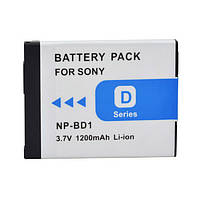 Аккумулятор NP-BD1 (NP-FD1) - аналог для фотоаппаратов Sony - 1200 ma - BOOM