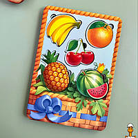 Настольная развивающая игра "корзина с фруктами-1", сортер-вкладыш, детская, от 2 лет, Ubumblebees PSF044